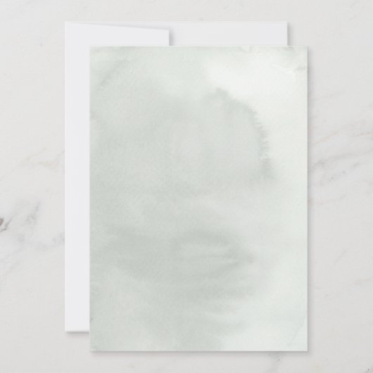 Gouden Eucalyptus groen krans Boho doop Kaart (Achterkant)