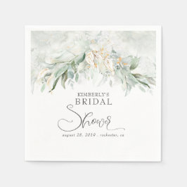 Gouden Eucalyptus Groenery Boho Bruiloft Feest Servet