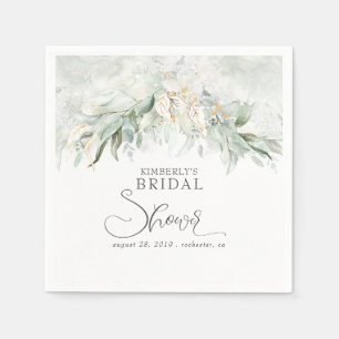 Gouden Eucalyptus Groenery Boho Bruiloft Feest Servet