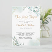 Gouden eucalyptus verlaat het diner bij de Greener Kaart (Staand voorkant)