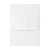 Gouden Eucalyptus Weddenschap Belly Band Uitnodigingen Wikkel (Achterkant Voorbeeld)