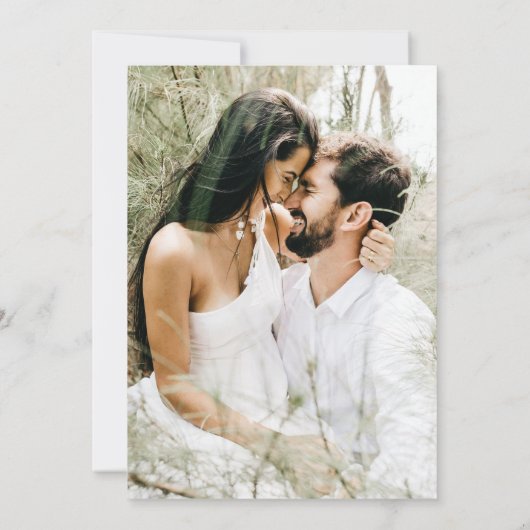 gouden eucalyptusgroen Foto slaat de datum op Kaart (Achterkant)