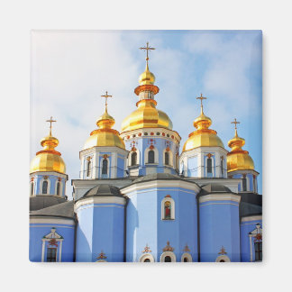 Gouden exemplaren van de kathedraal in Kiev Magneet