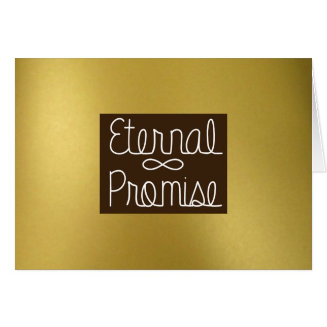 Gouden externe belofte (Voorkant Horizontaal)