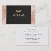 Gouden Eyelash Faux Sequins Visitekaartje (Voorkant / Achterkant)