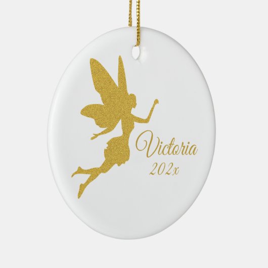Gouden Fairy Ornament Gepersonaliseerde Gift (Rechts)