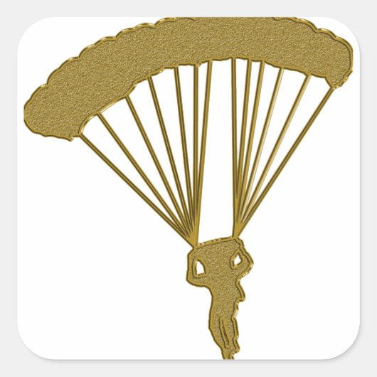 Gouden Fallschirm Sticker (Voorkant)