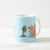 Gouden Fan Meisje Koffiemok (Voorkant rechts)