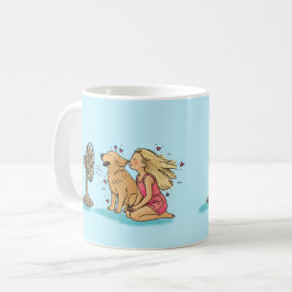 Gouden Fan Meisje Koffiemok