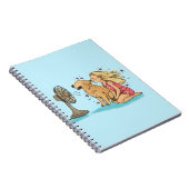 Gouden Fan Meisje Notitieboek (Rechterzijde)