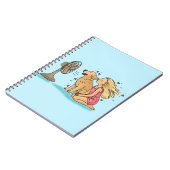 Gouden Fan Meisje Notitieboek (Linkerzijde)