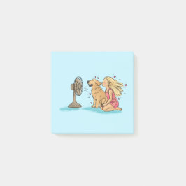 Gouden Fan Meisje Post-it® Notes