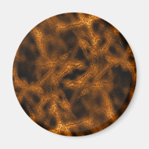 Gouden fantasiepatroon magneet