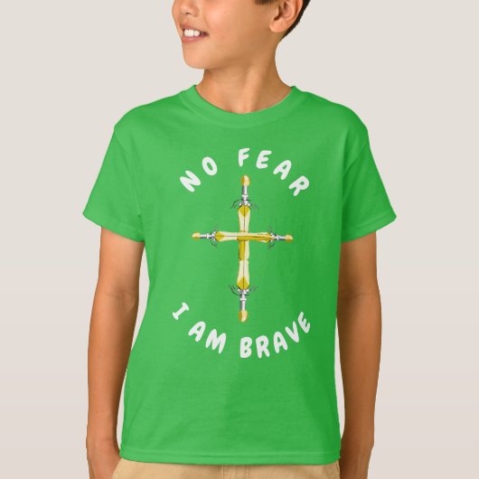 Gouden Fantasy Zwaard Kinderen T-shirt (Voorkant)