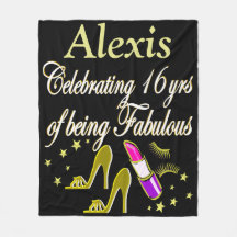 GOUDEN FASHIONISTA PERSONALISEREN 16E VERJAARDAG D