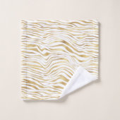 Gouden Faux Dierenprint Bad Handdoek (Wasdoekje)