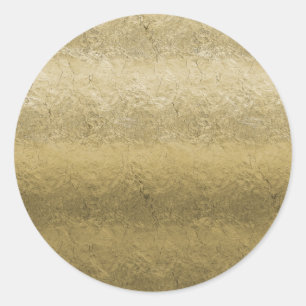 Gouden Faux Folie achtergrond Ronde Sticker