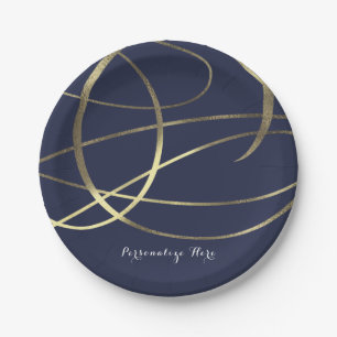 Gouden Faux Folie Elke kleur Elegant Bruiloft Papieren Bordje