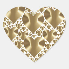 GOUDEN Faux Folie Hart Stickers