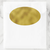 Gouden faux folie ovale sticker (Tas)