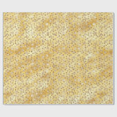 Gouden Faux Glitter Cheetah Spots Cadeaupapier (Vlak)