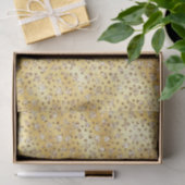 Gouden Faux Glitter Cheetah Spots Tissuepapier (Geschenk)