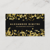 Gouden Faux Glitter Confetti Visitekaartje (Voorkant)