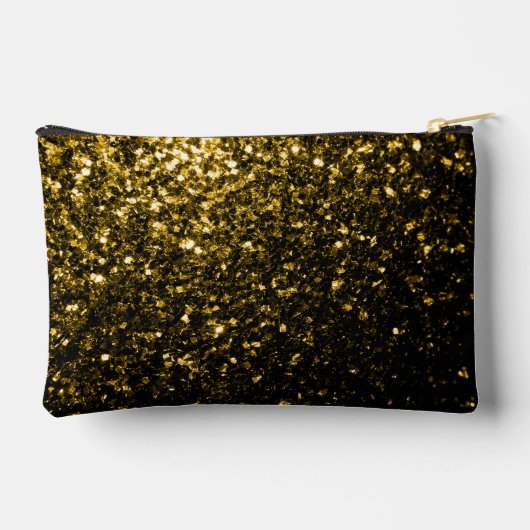 Gouden faux glitter fonkelt Monogram Etui (Achterkant)