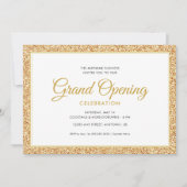 Gouden Faux Glitter | Grote opening Kaart (Voorkant)
