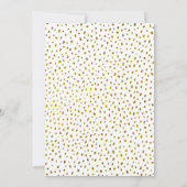 Gouden Faux Glitter Kinder Meisje Foto Verjaardag Kaart (Achterkant)