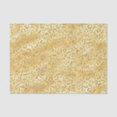 Gouden Faux Glitter Luipaard Print Tissuepapier (Voorkant)