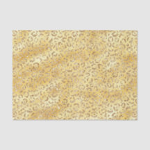Gouden Faux Glitter Luipaard Print