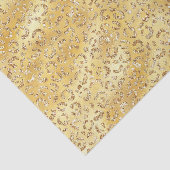 Gouden Faux Glitter Luipaard Print Tissuepapier (Detail)