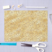 Gouden Faux Glitter Luipaard Print Tissuepapier (Craft)