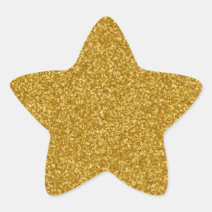 Gouden Faux Glitter Sticker