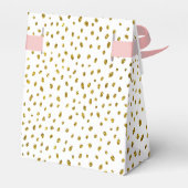 Gouden Faux Glitter Verjaardag Meisje Foto Dank u Bedankdoosjes (Achterkant)