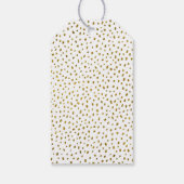 Gouden Faux Glitter Verjaardag Meisje Foto Dank u Cadeaulabel (Achterkant)