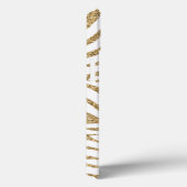 Gouden Faux Glitter Zebra Print Case-Mate iPhone Case (Achterkant / Rechts)