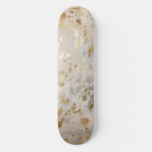 Gouden Faux Koeienhuid Print Metallic rustiek West Persoonlijk Skateboard (Voorkant)