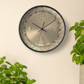 Gouden Faux Metalen Draad Stijlvolle Unieke Klok