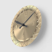 Gouden Faux Metalen Draad Stijlvolle Unieke Klok (Hoek)