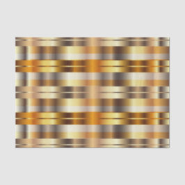 Gouden Faux Metallic Diagonale Strepen Tissuepapier