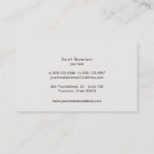 Gouden FAUX Sequins Suede Look Beauty & Chique Mod Visitekaartje (Achterkant)