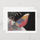 Gouden Fazant in de Sneeuw, Jakuchū Briefkaart (Voorkant / Achterkant)