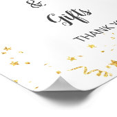 Gouden Feest Kaarten & Cadeaus Bord Poster (Hoek)