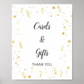 Gouden Feest Kaarten & Cadeaus Bord Poster (Voorkant)