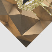 Gouden Feest Luxe Glam Glittersuede Drip Drippende Tissuepapier (Detail)