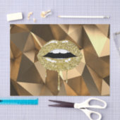 Gouden Feest Luxe Glam Glittersuede Drip Drippende Tissuepapier (Craft)