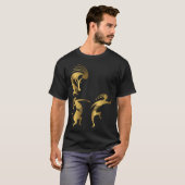 Gouden Feestdansen Kokopellis T-shirt (Voorkant volledig)