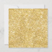 Gouden Feestelijke Glitter Kerst Corporate Red Kaart (Achterkant)